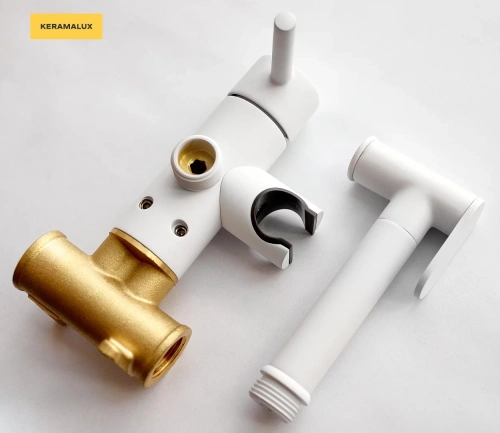 Гигиенический душ CeramaLux KRS/005 белый матовый Гигиенический душ CeramaLux KRS/005 белый матовый