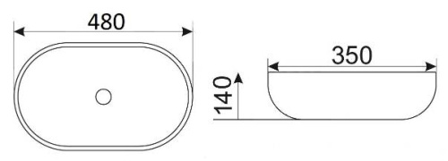 Умывальник CeramaLux 9026B