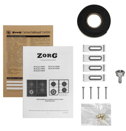 Газовая варочная панель ZORG HAG62 FDW white