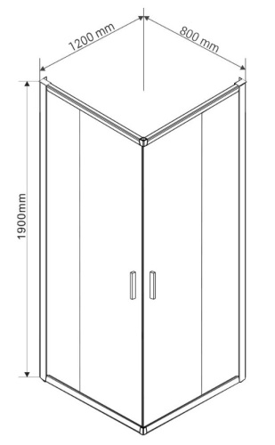 Душевой уголок Vincea Garda VSS-1G8012CLBN