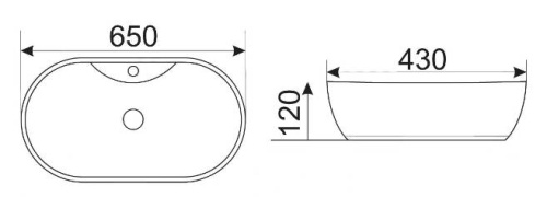 Умывальник CeramaLux 9438