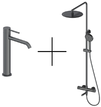 Душевая стойка со смесителем Oliveeka OL-739902+88239017-BGM