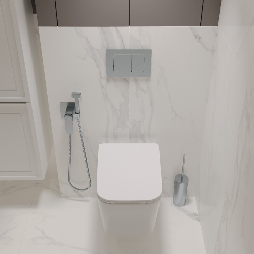 Комплект Oliveeka инсталляция OL-MQ-003 с унитазом OL-5014 и кнопкой OL-E12-CR