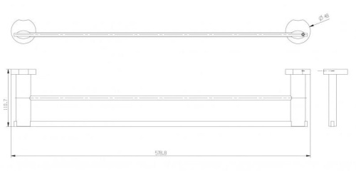 Полотенцедержатель CeramaLux Loft 53909