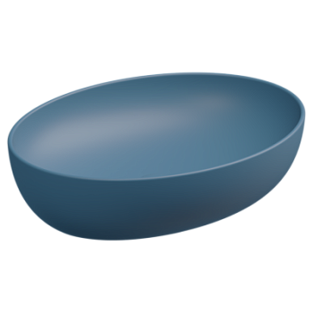 Раковина накладная 55x42 см GSG Ceramic Design Easy EALAVOV55027, Denim Matt