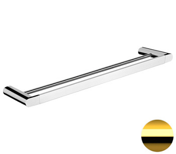 Полотенцедержатель двойной 60 см Remer Lounge LN33DO, золото глянцевое