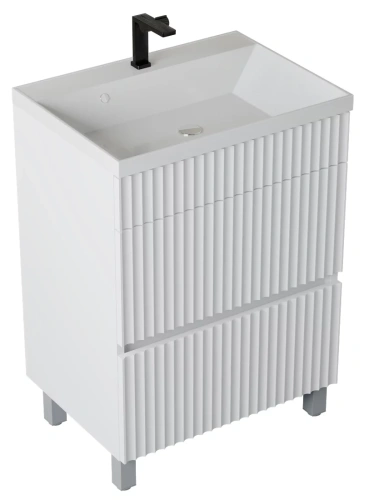 Тумба напольная Vela Волна 70Н под Classica (белый мат) белый гола TU9265