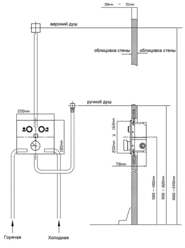 Душевая система Vincea Inspire VSFW-4I211RCH