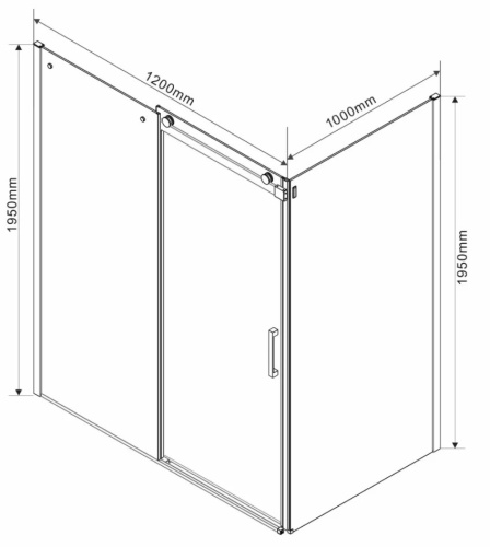 Душевой уголок Vincea Como VSR-1C1012CL