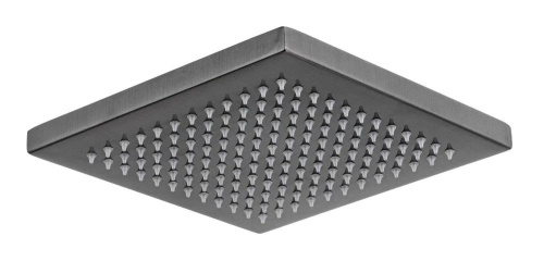 Верхний душ с шарнирным соединением 20 см Remer 359SSCFPX, черный брашированный хром