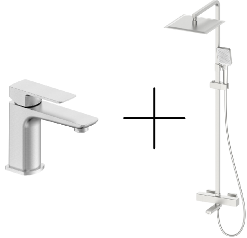 Душевая стойка со смесителем Oliveeka OL-739901+139003-BN