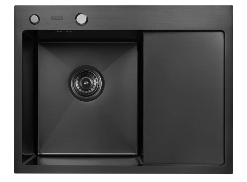 Мойка кухонная Arfeka Eco AR 650*500 L black PVD NANO
