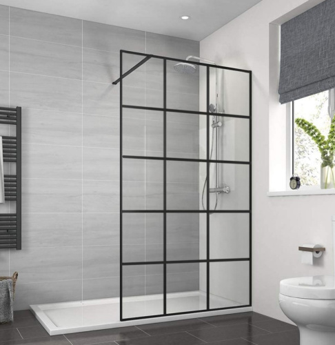 Душевая стенка Calani Soleo walk in 120 Black CAL-K6013