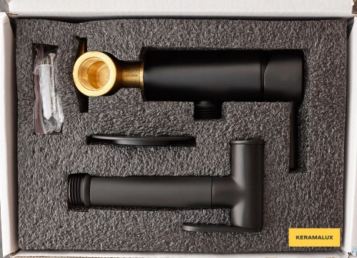 Гигиенический душ CeramaLux KRS/001 черный матовый