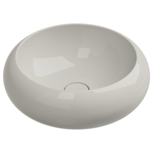 Раковина накладная 42 см GSG Ceramic Design Petra PELAV42013, пергамон глянцевый