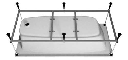 Ванна акриловая Vincea VBT-2S170-FR