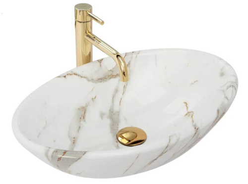 Умывальник Rea Pamela Shiny Aiax Marmur U9685 Умывальник Rea Pamela Shiny Aiax Marmur U9685