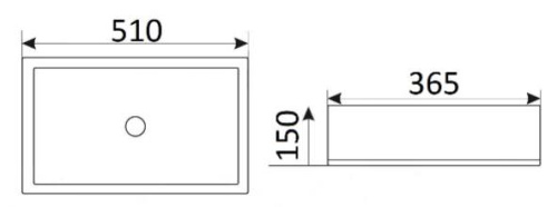 Умывальник CeramaLux 9129
