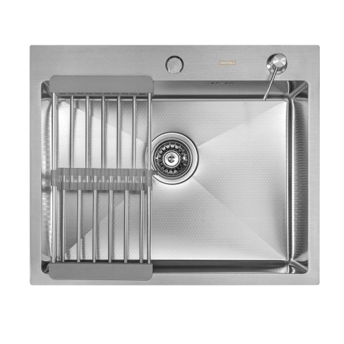 Комплект Arfeka Eco AR мойка 600*500, коландер, дозатор satin decor