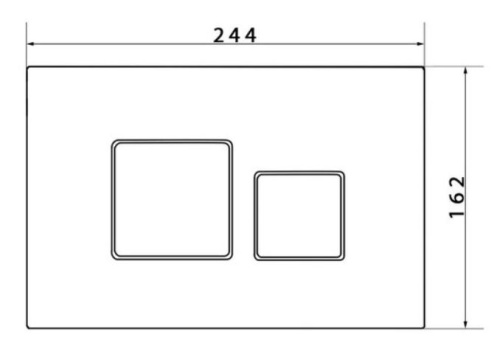 Кнопка для инсталляции Caprigo CRAFT ABS хром CA004-crm