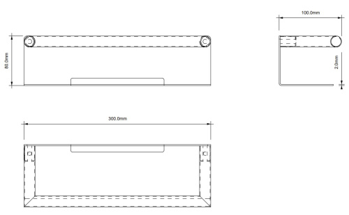 Полка для душа 30 см Decor Walther Mikado DA 30 0863900