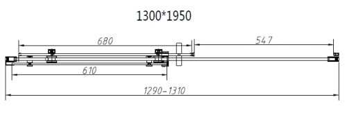 Душевая дверь Vincea Como-N VDS-4CN130CGB
