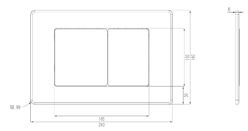 Комплект Oliveeka инсталляция OL-MQ-003 с унитазом OL-6016 и кнопкой OL-E12-BG