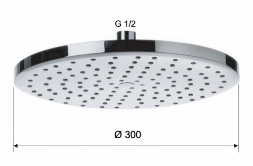 Верхний душ с шарнирным соединением 30 см Remer 356MD30X