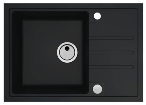 Мойка для кухни Alveus INTERMEZZO 40 Granital G90 DEEP BLACK 680x480x200 1149126