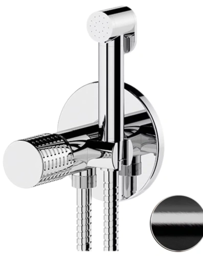 Гигиенический душ со смесителем Remer Celebrity CEC65WCFP, черный брашированный хром