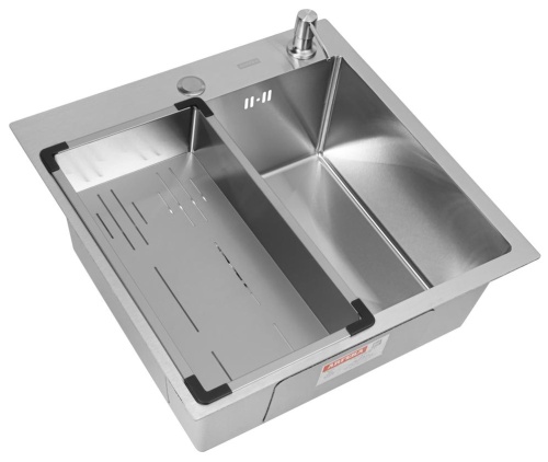 Комплект Arfeka Eco AR мойка 500*500, коландер G, дозатор satin