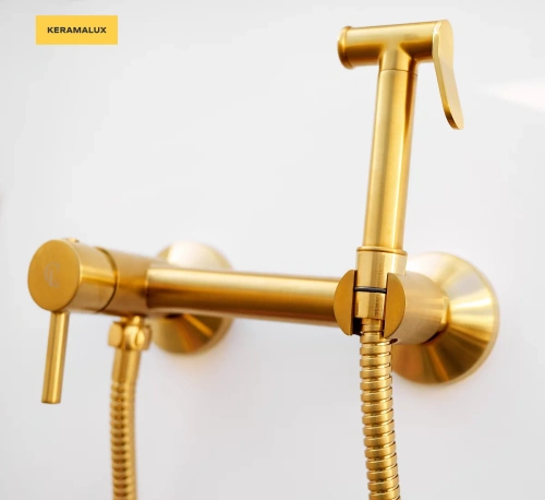 Гигиенический душ CeramaLux DRS/007 золотой матовый