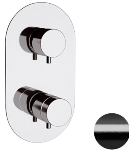 Смеситель для душа Remer Elegance NT93CFP, черный брашированный хром