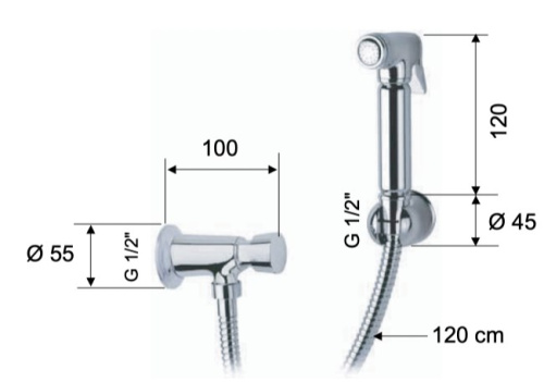 Кран порционный гигиенический Remer Tempor 332TEL