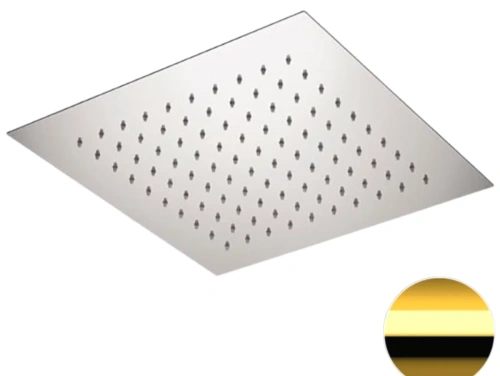 Верхний душ потолочный 34 см Remer 357EFS34DO, золото глянцевое