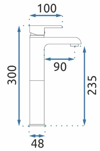 Смеситель для умывальника Rea Bloom Gold B6201