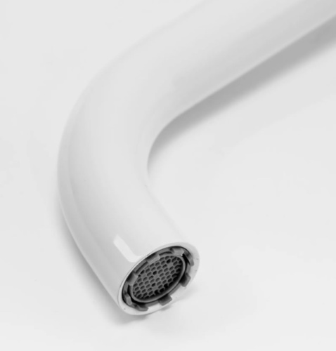 Смеситель для умывальника Rea Lungo white matt B4400