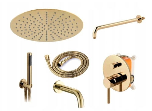 Душевая система Rea Lungo Gold P4125