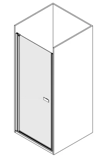 Душевая дверь Kolpa-San Andromeda N 100 black transparent 516770