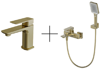 Душевая система для ванны со смесителем Oliveeka OL-639003A+139003-BG