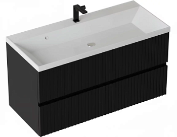 Тумба подвесная Vela Волна 80П под Classica (черный мат) черный гола TU2281