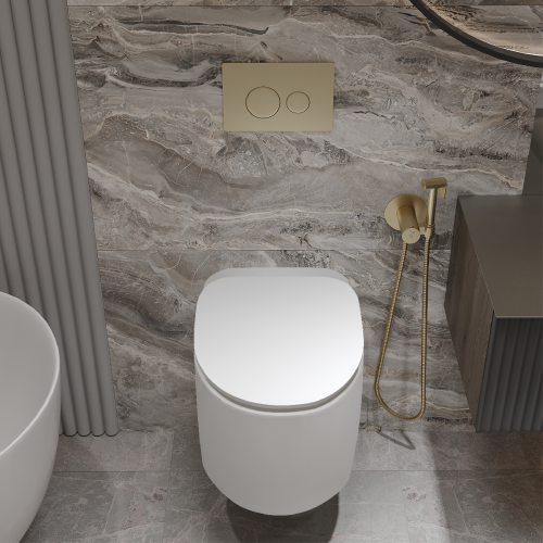 Комплект Oliveeka инсталляция OL-MQ-003 с унитазом OL-G27 и кнопкой OL-R22-BG