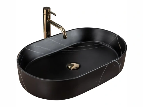 Умывальник Rea Nadia 60 black matt stone U8565