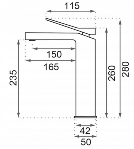 Смеситель для умывальника Rea Duet Gold B4415