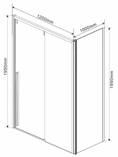Душевой уголок Vincea Lugano VSR-1L1012CL-1