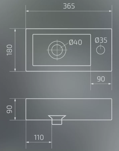 Умывальник Gid Bm9272L