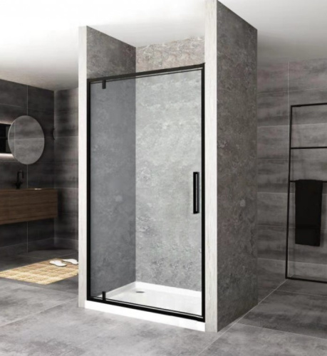 Душевая дверь Rea Rapid Swing black 90 K6409