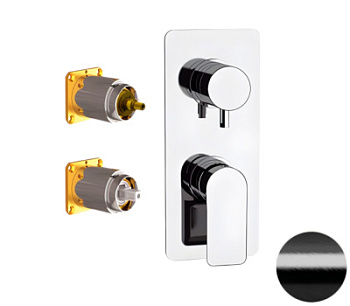 Смеситель для душа Remer Infinity I92KBCFP, черный брашированный хром