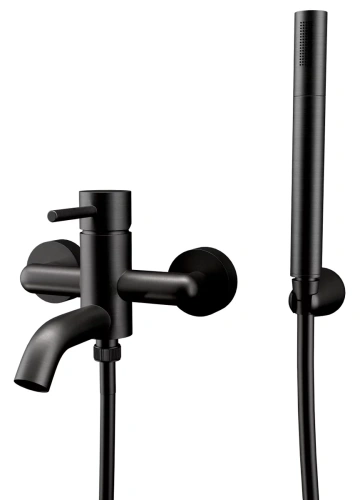Смеситель для ванны Remer X-style X02CFP, черный брашированный хром