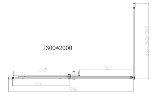 Душевой уголок Vincea Dice VSR-4D1013CLGM